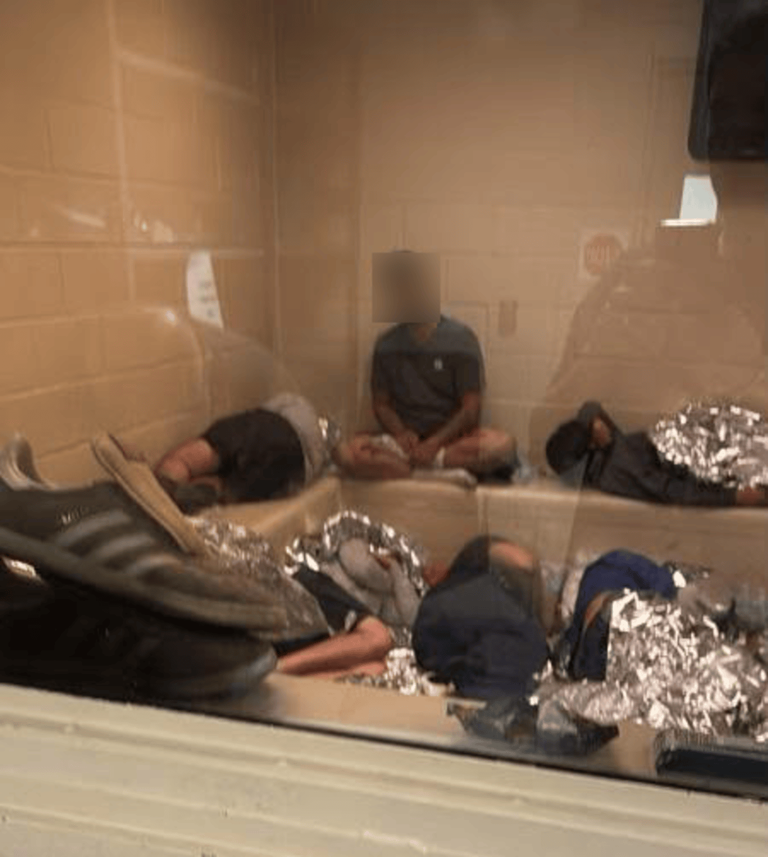 Detention in Burlington ICE building